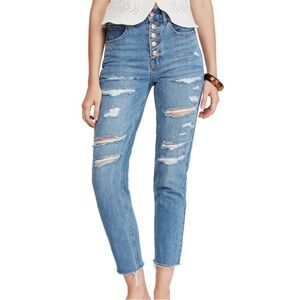 Free People Blossom Crop Skinny Jeans